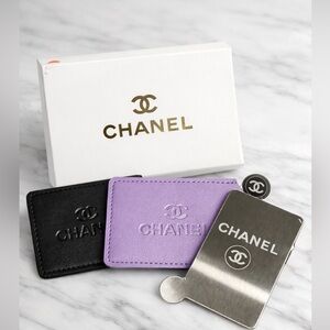 CHANEL Leather Card Holder